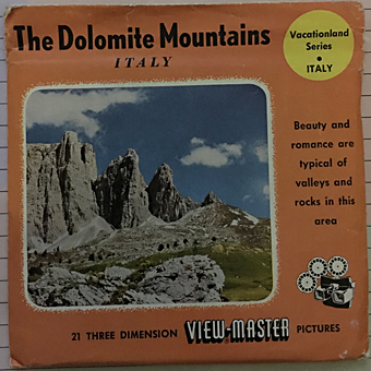 Italy - The Dolomite mountains,ViewMaster schijven,Stereoviewers/ViewMaster/Reels