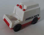 Witte Ambulance voertuig